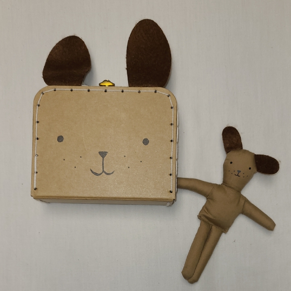 Meri Meri Stripy Puppy Mini Suitcase Set